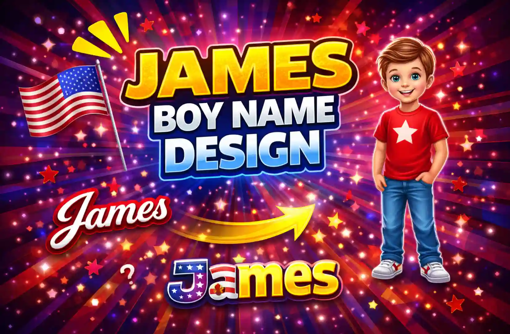 James Boy Name Design