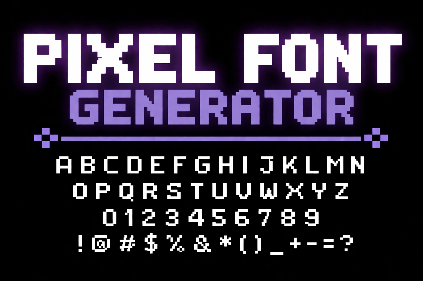 Pixel Font Generator